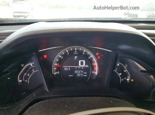 19XFC2F52GE033454 2016 HONDA CIVIC White Սարքավորումների վահանակի տեսք