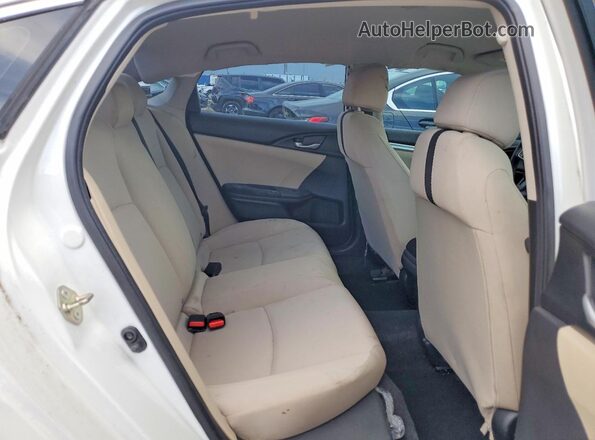 19XFC2F52HE045718 2017 HONDA CIVIC White უკანა სავარძლების ხედი
