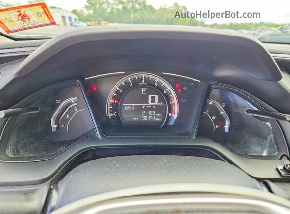 19XFC2F52HE200672 2017 HONDA CIVIC White Instrument cluster view