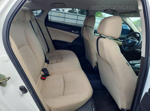 19XFC2F52HE200672 2017 HONDA CIVIC White Rear seats view
