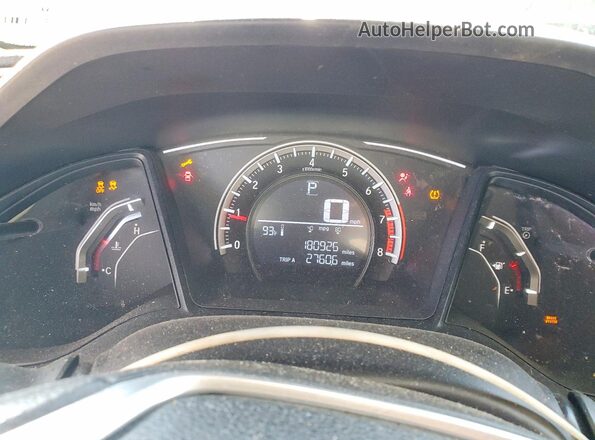 19XFC2F52HE226401 2017 HONDA CIVIC Blue Vista del cuadro de instrumentos