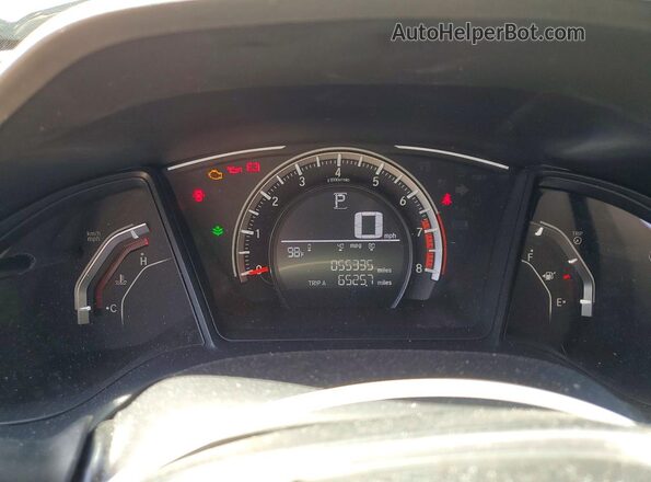 19XFC2F52JE001997 2018 HONDA CIVIC Gray Սարքավորումների վահանակի տեսք
