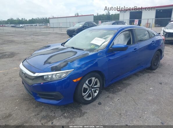 19XFC2F52JE010988 2018 HONDA CIVIC Blue Przód lewy