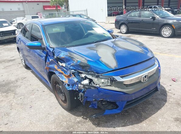 19XFC2F52JE010988 2018 HONDA CIVIC Blue Widok z przodu