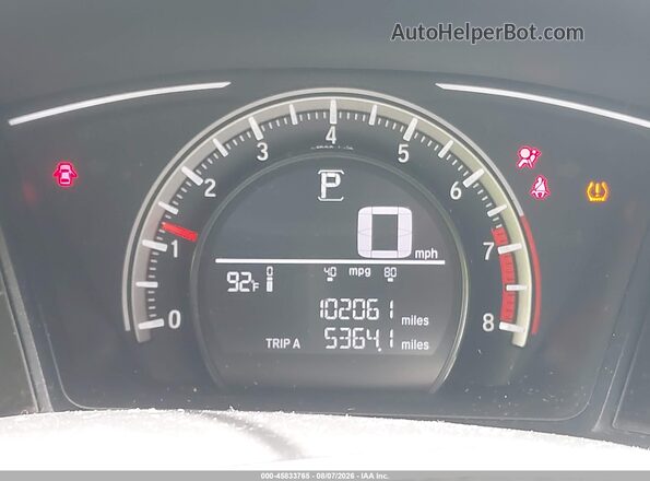 19XFC2F52JE010988 2018 HONDA CIVIC Blue Widok tylnych siedzeń