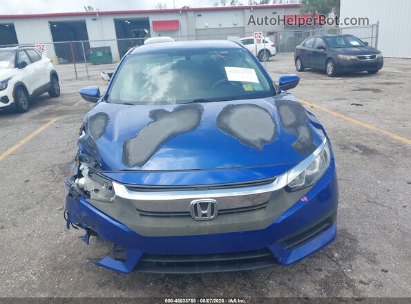 19XFC2F52JE010988 2018 HONDA CIVIC Blue Widok zestawu wskaźników
