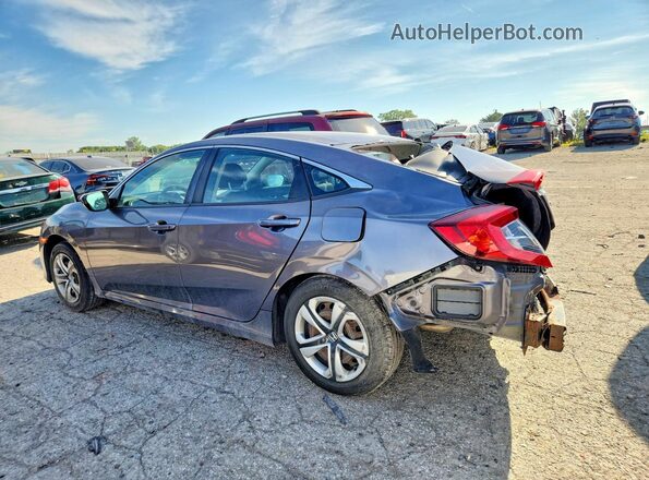 19XFC2F52JE011624 2018 HONDA CIVIC Gray Trasero izquierdo