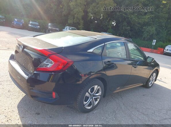 19XFC2F52JE015947 2018 HONDA CIVIC Black უკანა სალონის ხედი