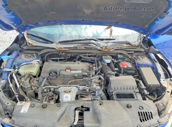 19XFC2F53HE009990 2017 HONDA CIVIC Blue უკანა სალონის ხედი