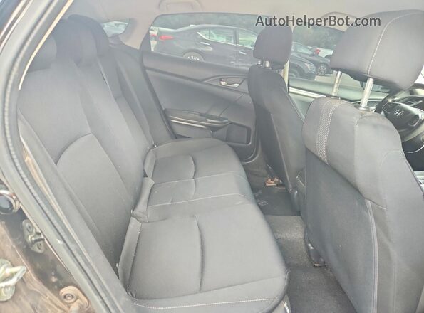 19XFC2F53HE010914 2017 HONDA CIVIC Black Հետևի նստատեղերի տեսք