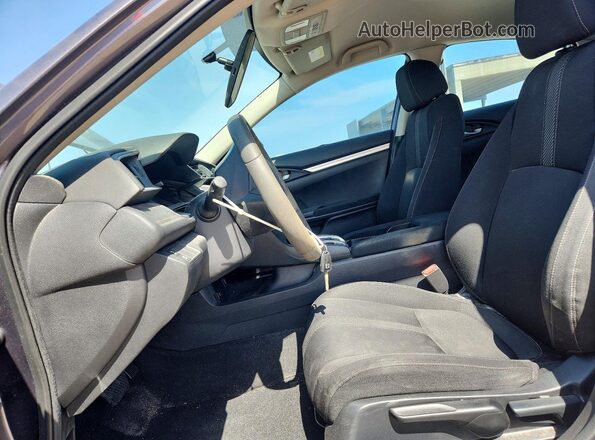 19XFC2F53HE011402 2017 HONDA CIVIC Gray Widok wnętrza z przodu