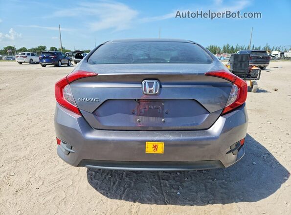 19XFC2F53HE011402 2017 HONDA CIVIC Gray Widok z tyłu