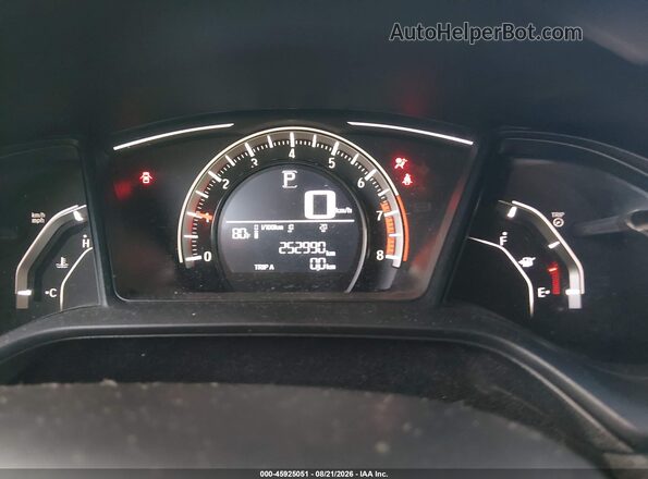 19XFC2F53HE026255 2017 HONDA CIVIC Black Vista de los asientos traseros