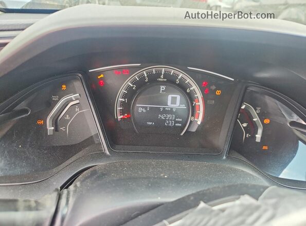 19XFC2F53HE027258 2017 HONDA CIVIC Silver Սարքավորումների վահանակի տեսք