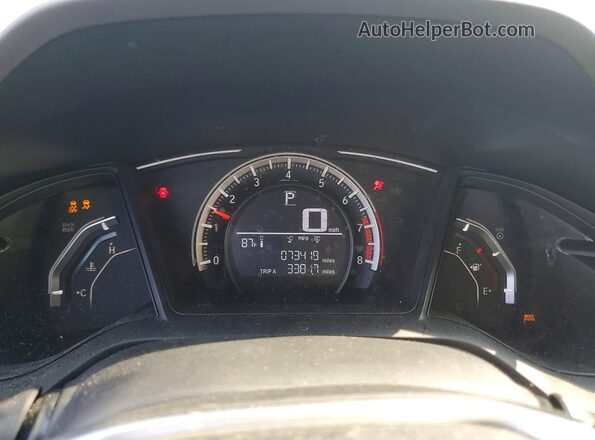 19XFC2F53HE030435 2017 HONDA CIVIC Silver Widok zestawu wskaźników