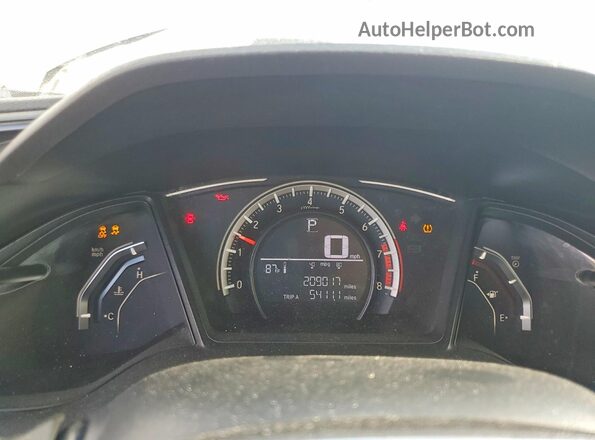 19XFC2F53HE031990 2017 HONDA CIVIC Silver Вид щитка приладів