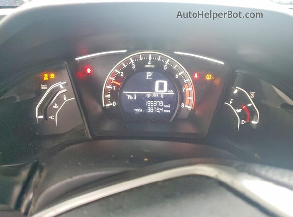 19XFC2F53HE061636 2017 HONDA CIVIC Blue Widok zestawu wskaźników