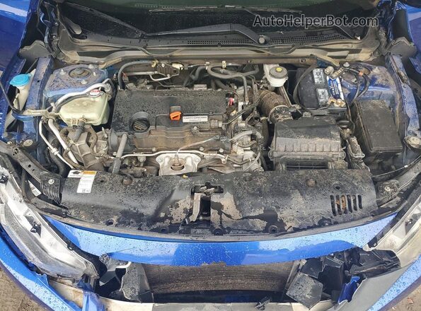 19XFC2F53HE061636 2017 HONDA CIVIC Blue Widok wnętrza z tyłu
