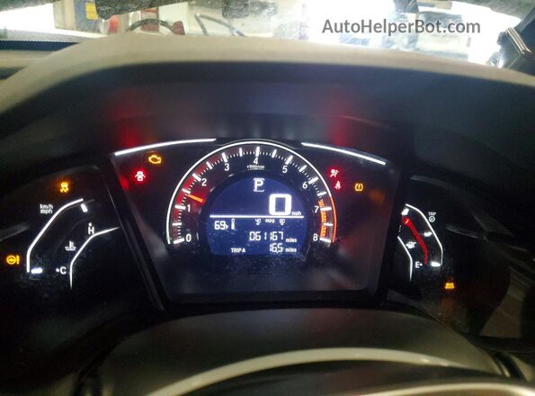 19XFC2F53HE073060 2017 HONDA CIVIC Black Instrument cluster view