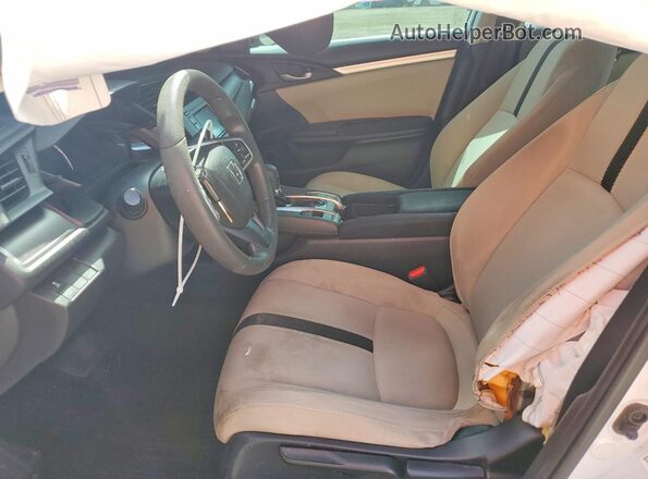 19XFC2F53HE073995 2017 HONDA CIVIC White წინა სალონის ხედი
