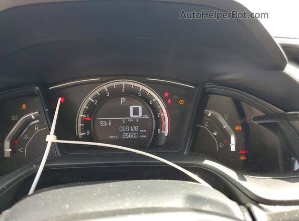 19XFC2F53HE073995 2017 HONDA CIVIC White ხელსაწყოთა პანელის ხედი