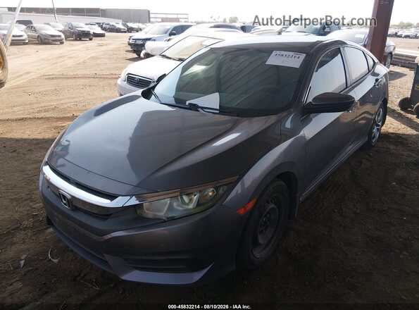19XFC2F53HE075813 2017 HONDA CIVIC Silver Front view