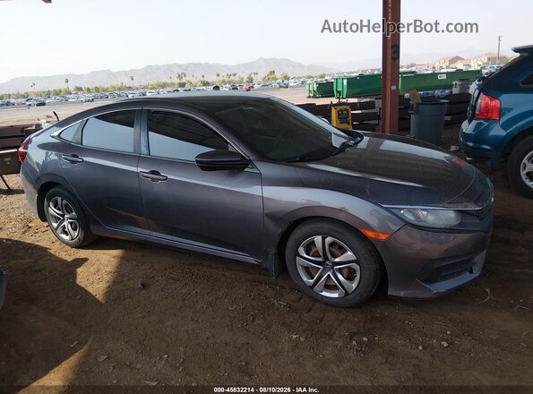 19XFC2F53HE075813 2017 HONDA CIVIC Silver Rear interior view
