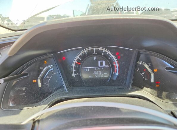 19XFC2F53HE200616 2017 HONDA CIVIC White Սարքավորումների վահանակի տեսք