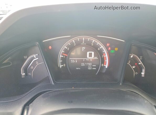 19XFC2F53HE229095 2017 HONDA CIVIC Gray Vista del cuadro de instrumentos
