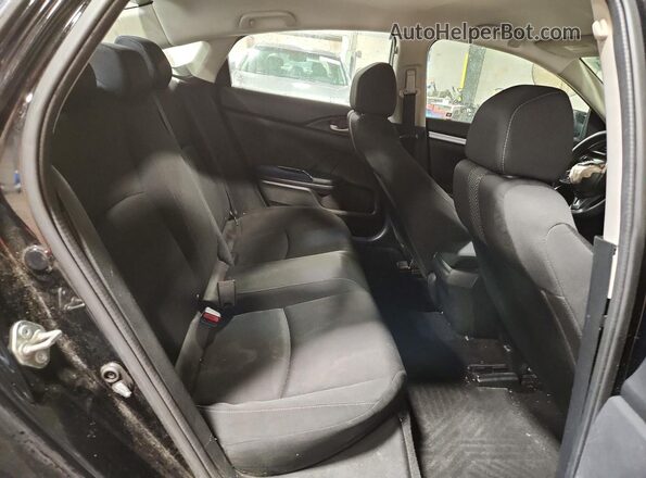 19XFC2F53HE230022 2017 HONDA CIVIC Black უკანა სავარძლების ხედი