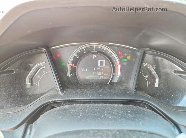 19XFC2F53JE002317 2018 HONDA CIVIC Silver Instrument cluster view