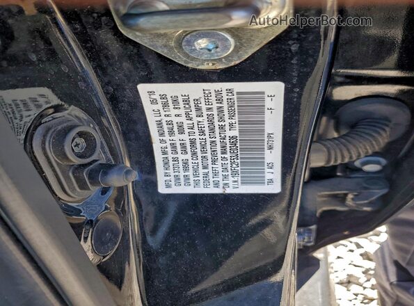 19XFC2F53JE034636 2018 HONDA CIVIC Black Widok komory silnika