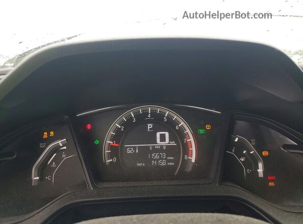 19XFC2F54GE000522 2016 HONDA CIVIC Silver Vista del cuadro de instrumentos