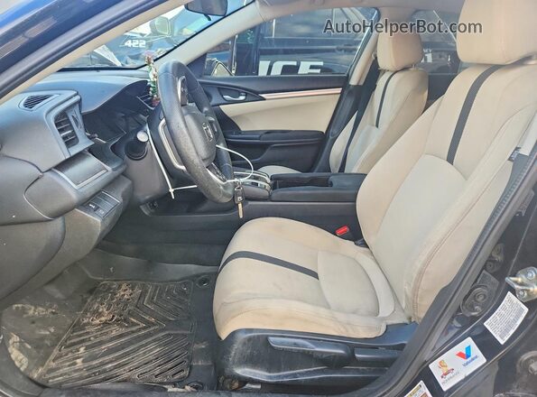 19XFC2F54GE008619 2016 HONDA CIVIC Черный Вид салона спереди