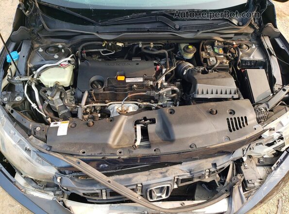19XFC2F54GE026845 2016 HONDA CIVIC Gray Widok wnętrza z tyłu