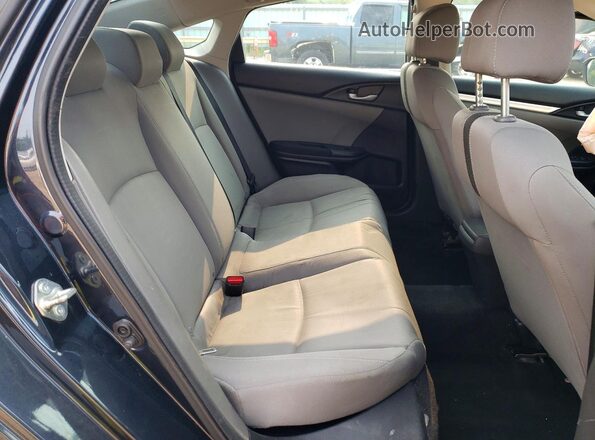 19XFC2F54GE026845 2016 HONDA CIVIC Gray Widok tylnych siedzeń