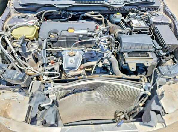 19XFC2F54GE045556 2016 HONDA CIVIC Gray უკანა სალონის ხედი