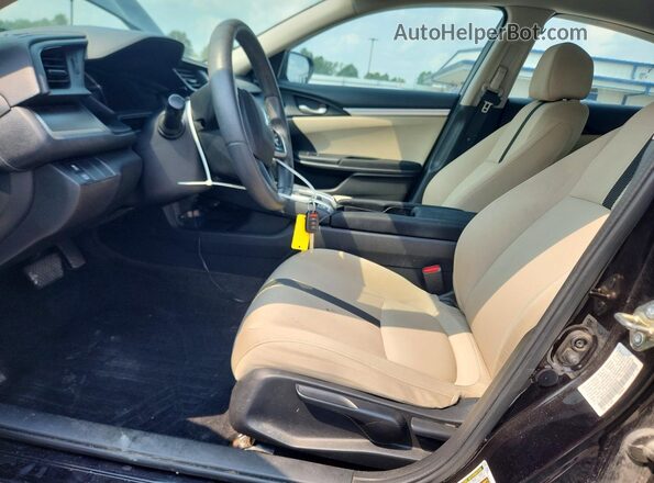 19XFC2F54GE053642 2016 HONDA CIVIC Черный Вид салона спереди