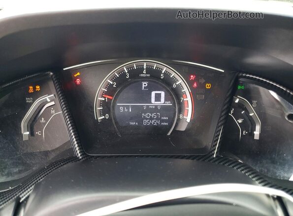 19XFC2F54GE069355 2016 HONDA CIVIC Серый Вид щитка приборов