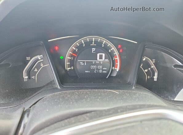 19XFC2F54GE084325 2016 HONDA CIVIC Gray Սարքավորումների վահանակի տեսք