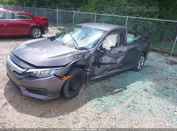 19XFC2F54GE087936 2016 HONDA CIVIC Gray Przód lewy