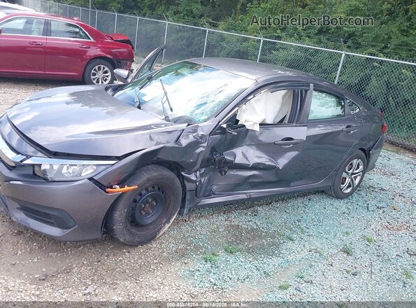 19XFC2F54GE087936 2016 HONDA CIVIC Gray Widok z przodu