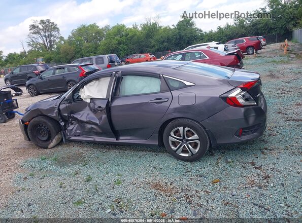 19XFC2F54GE087936 2016 HONDA CIVIC Gray Widok wnętrza 360 stopni