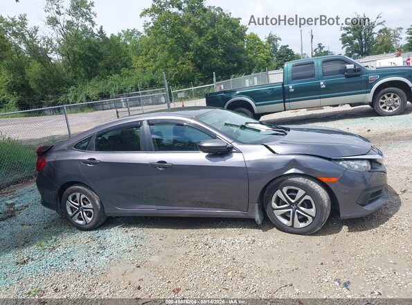 19XFC2F54GE087936 2016 HONDA CIVIC Gray Widok wnętrza z tyłu