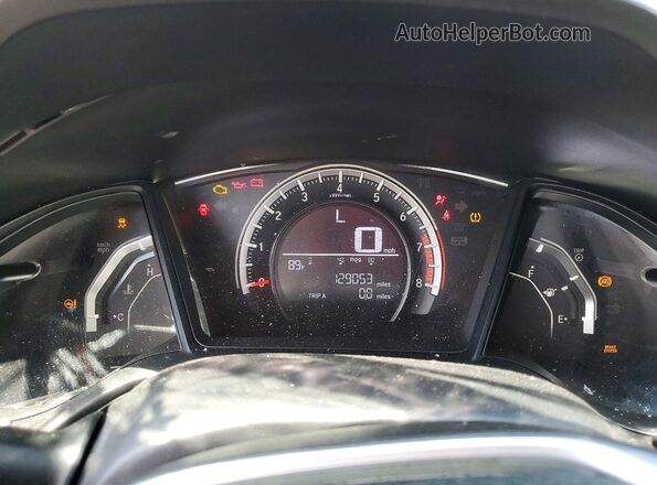 19XFC2F54GE243151 2016 HONDA CIVIC Black Вид щитка приладів