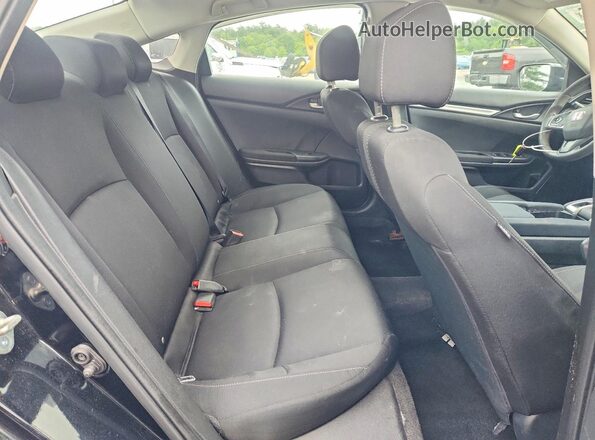 19XFC2F54GE250147 2016 HONDA CIVIC Black უკანა სავარძლების ხედი