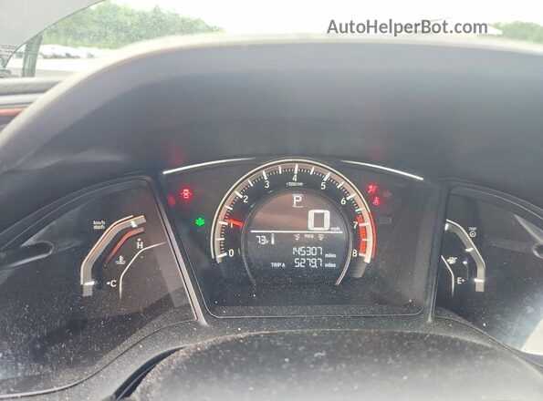 19XFC2F54GE250147 2016 HONDA CIVIC Black ხელსაწყოთა პანელის ხედი