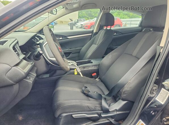 19XFC2F54GE250147 2016 HONDA CIVIC Black წინა სალონის ხედი