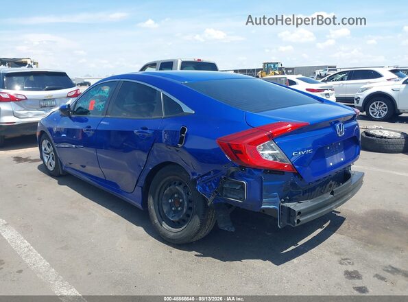 19XFC2F54HE016933 2017 HONDA CIVIC Синий Задняя левая четверть