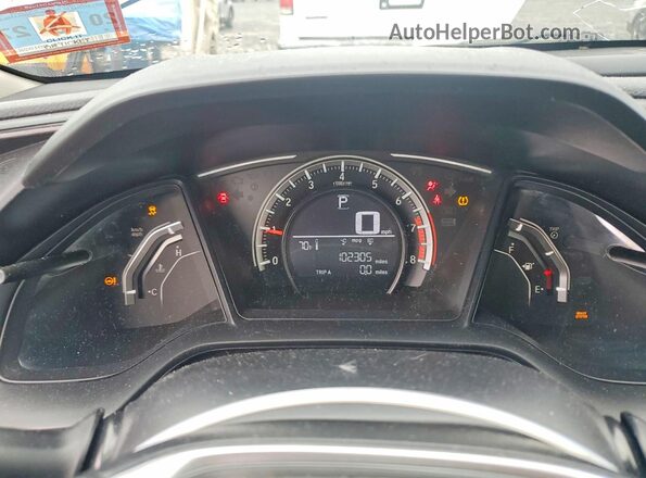 19XFC2F54HE201550 2017 HONDA CIVIC Gray Instrument cluster view